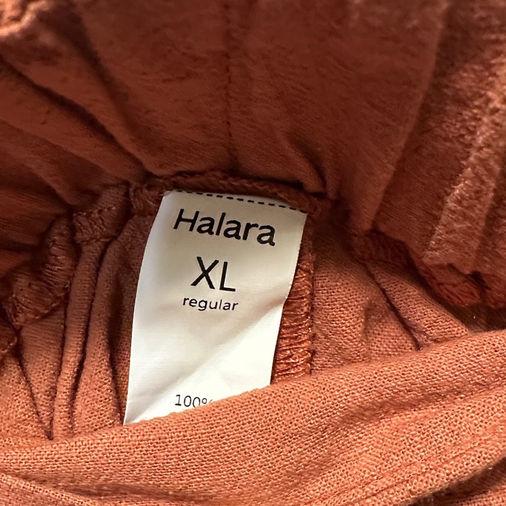 HALARA Rust Orange Wide-Leg Pants - Picture 3 of 5